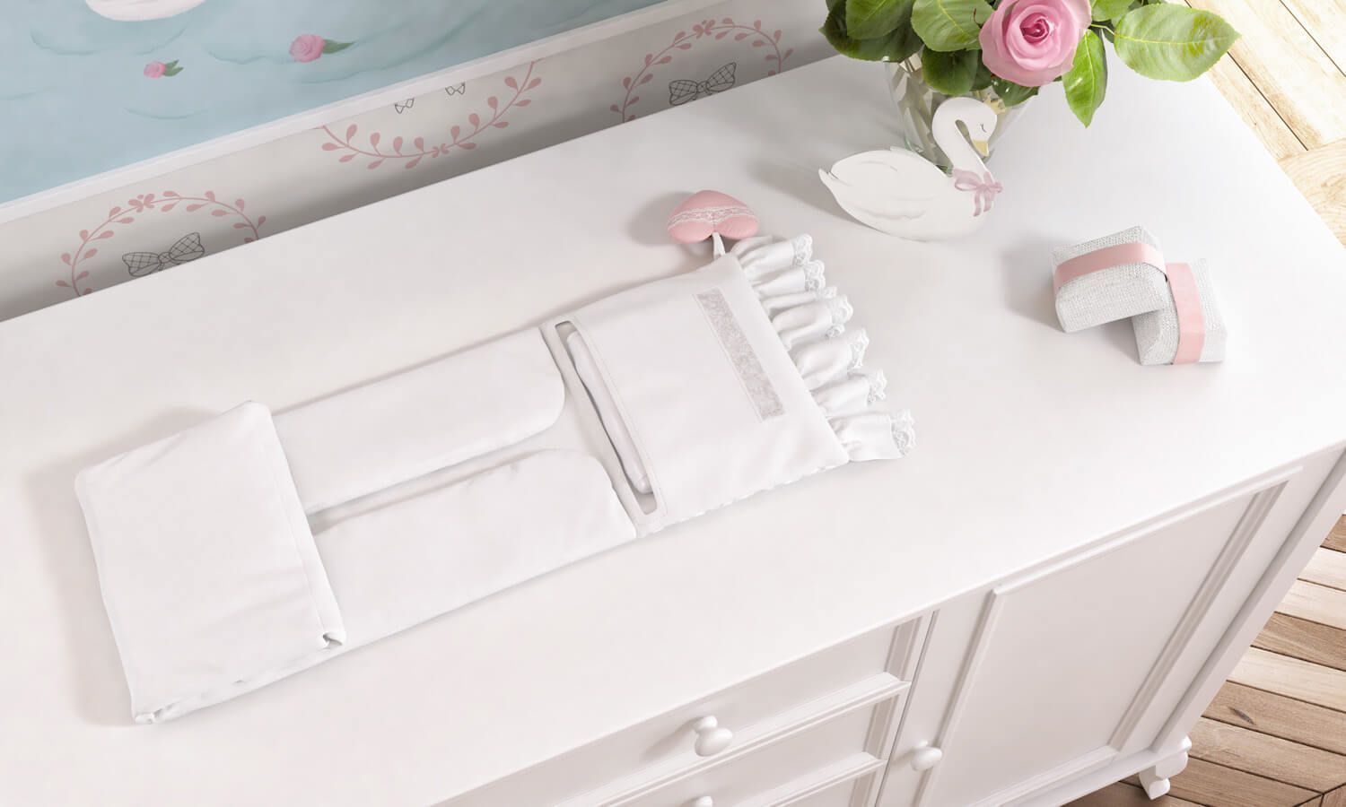 Trocador de Fraldas Portátil Princesa Clássica 85x40cm