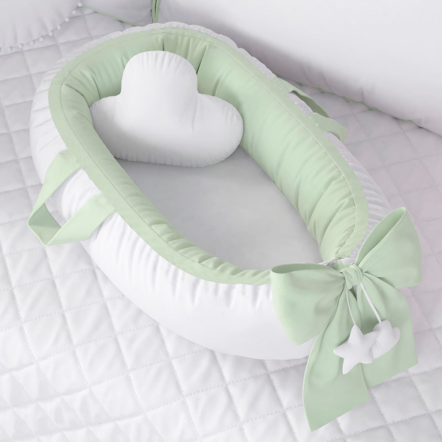 Ninho para Bebê Redutor de Berço Verde 80cm