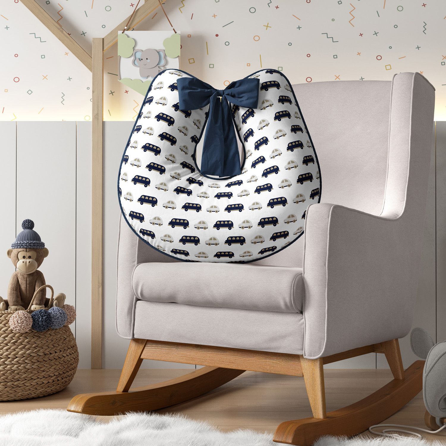 Almofada Amamentação Carrinhos