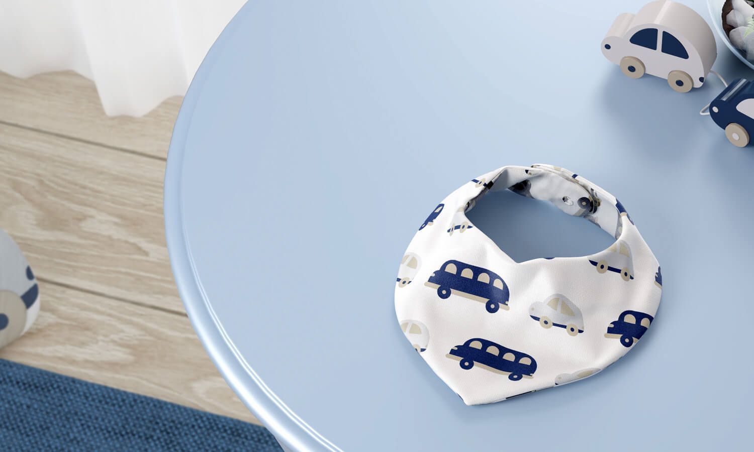 Babador Bandana Carrinhos