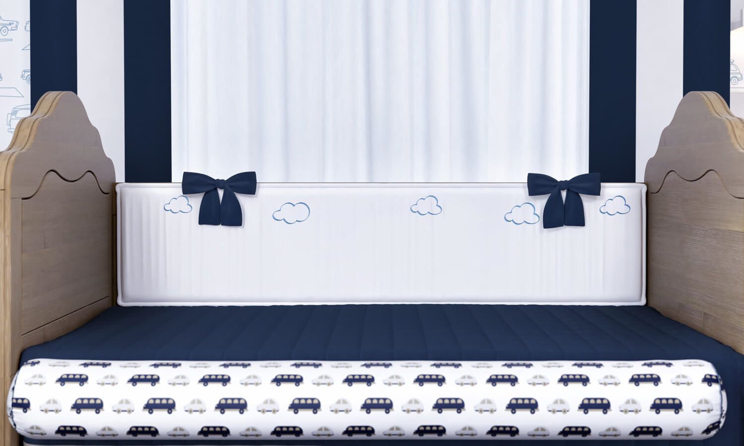 Kit Berço Carrinhos Amarelo