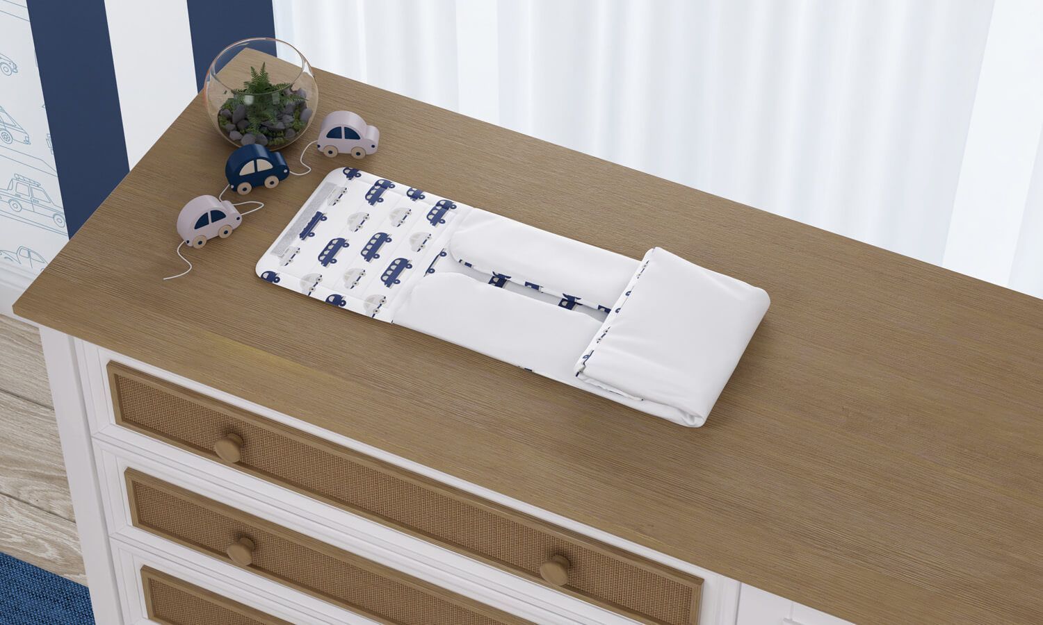 Trocador de Fraldas Portátil Carrinhos 85x40cm