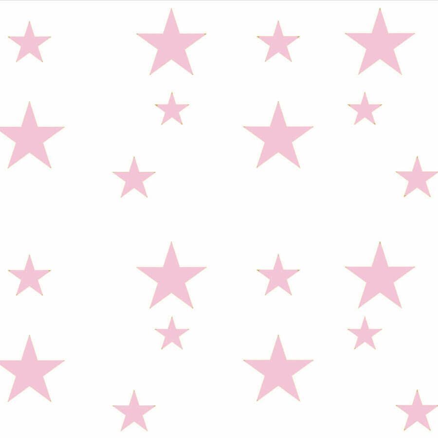 Adesivo de Parede Estrelas Rosa