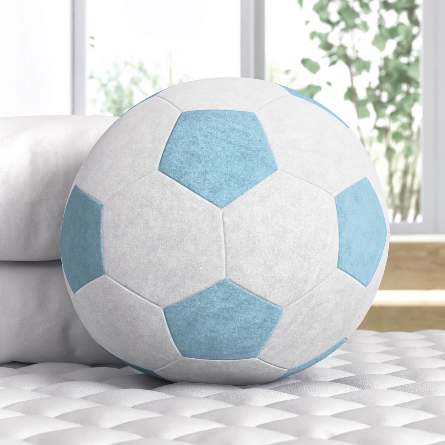 Bola de Futebol Azul 24cm