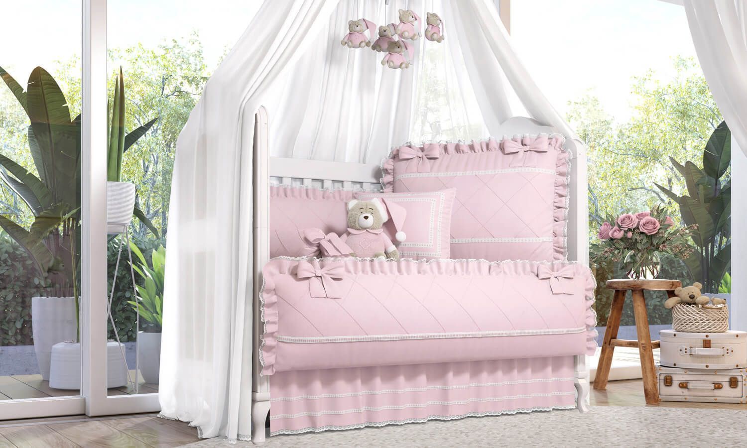 Kit Berço Branco Clássico