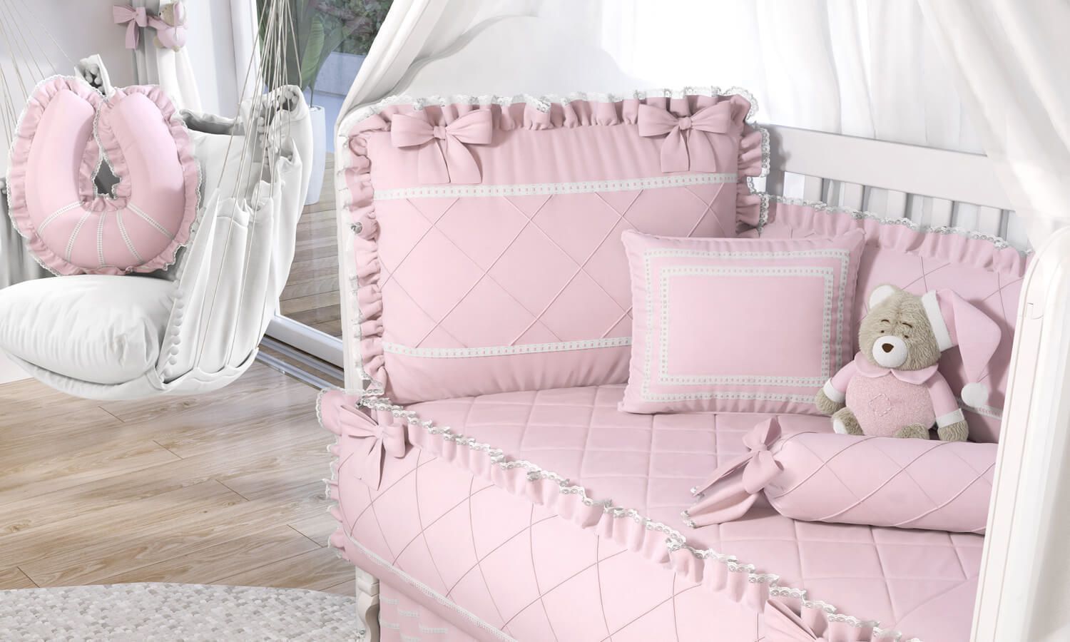 Kit Berço Branco Clássico