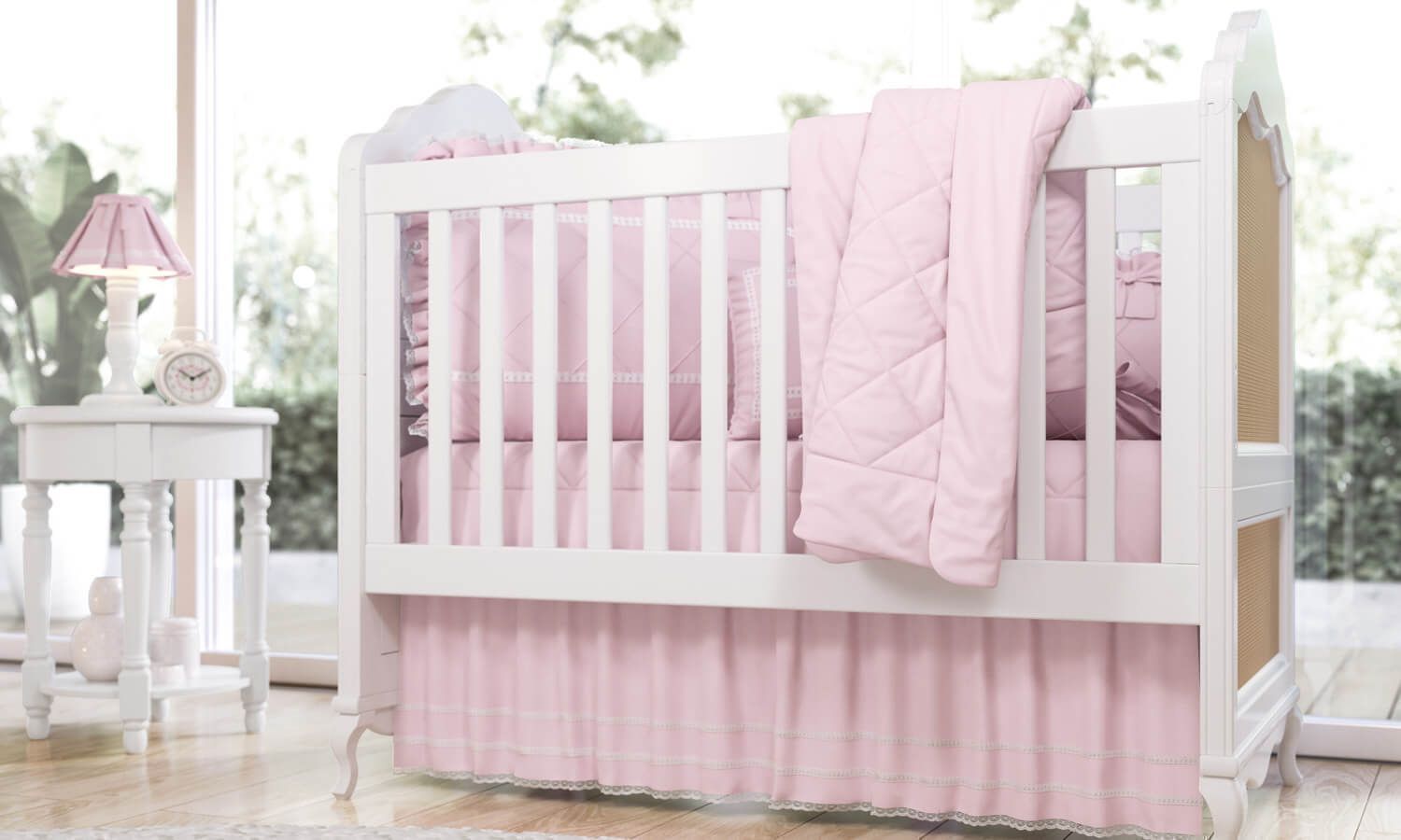 Kit Berço Branco Clássico