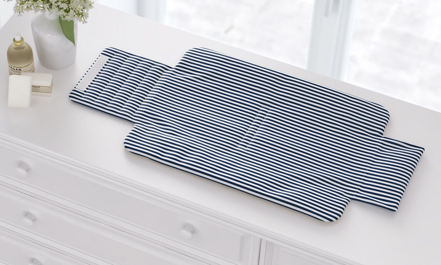 Trocador de Fraldas Portátil Luxo Azul Marinho 85x40cm