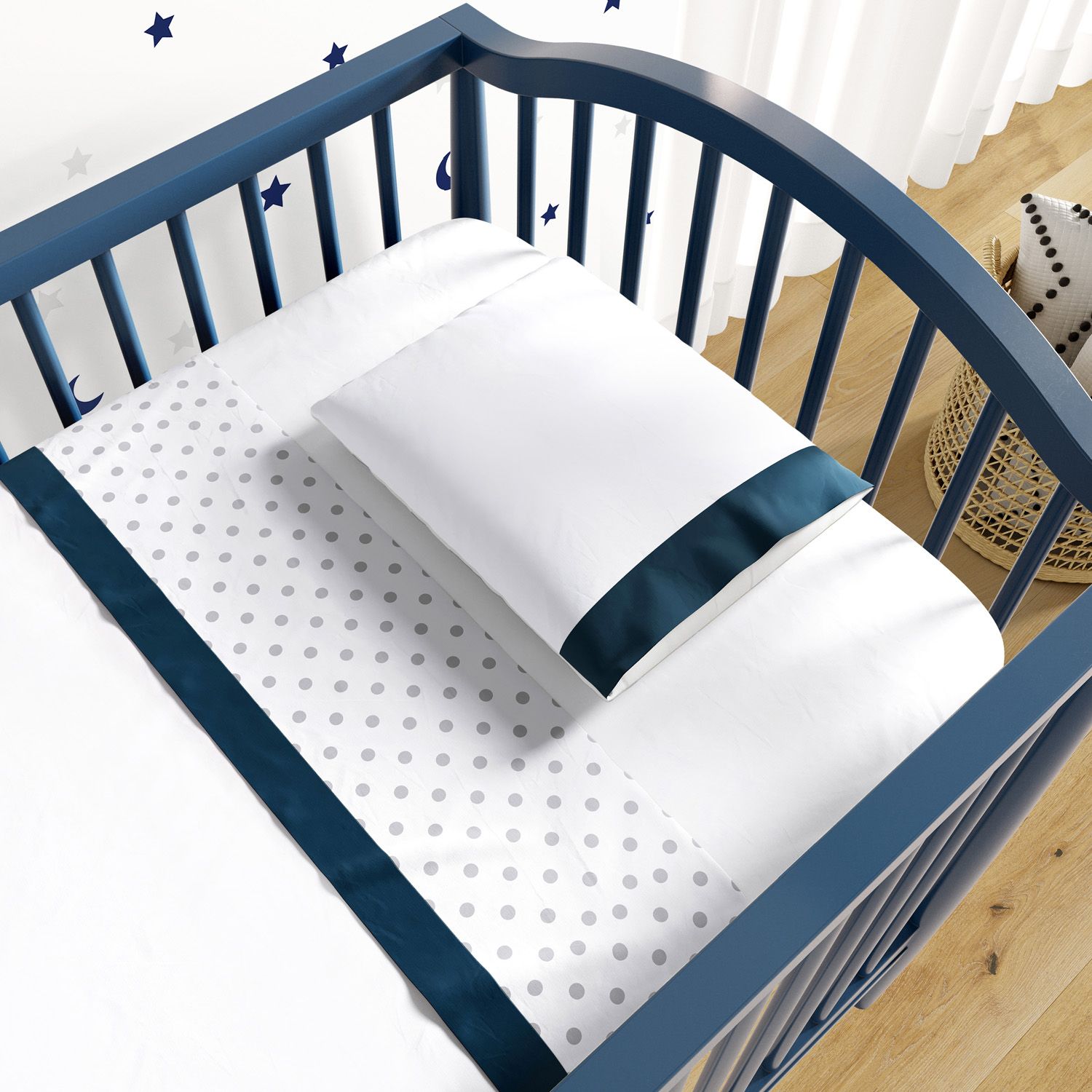 Jogo de Lençol Berço Poá Bege 3 peças