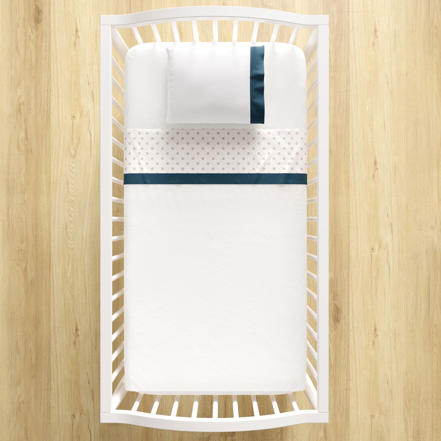 Jogo de Lençol Berço Poá Bege 3 peças