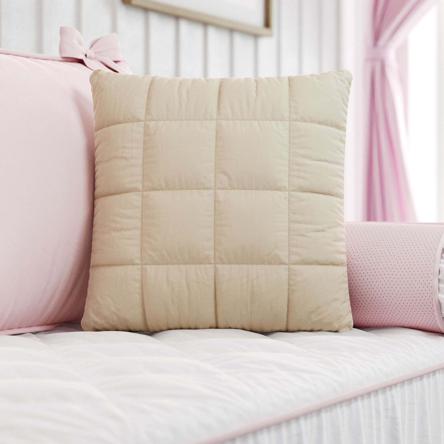 Almofada Matelada Bege 38cm