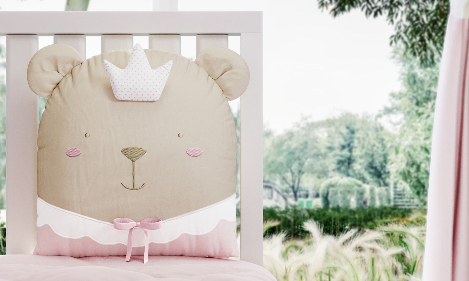 Almofada Amiguinha Ursa Princesa 31cm