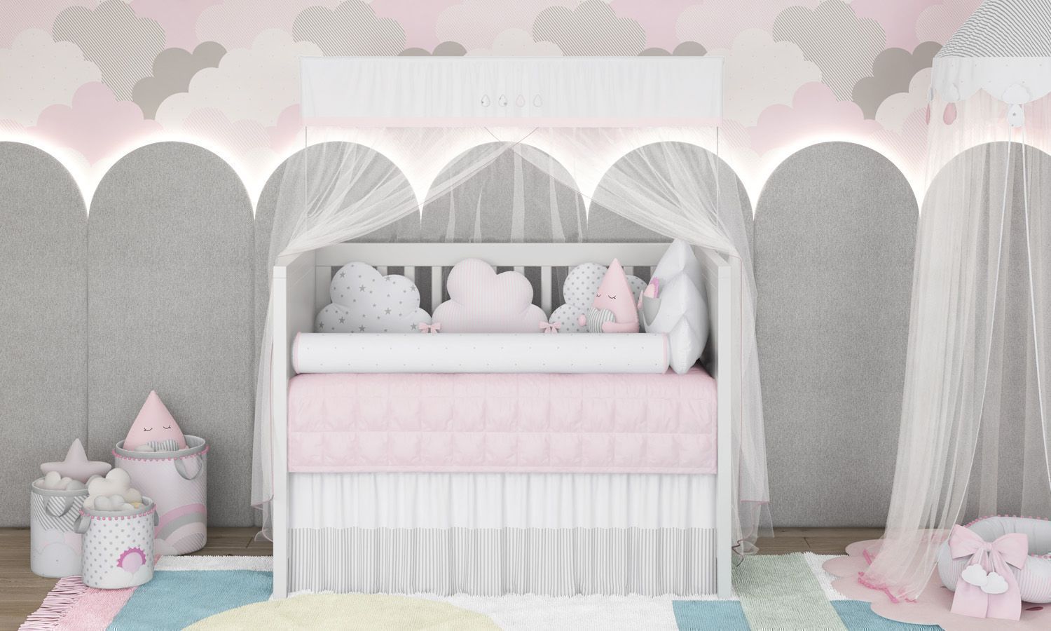 Kit Berço Nuvem de Algodão