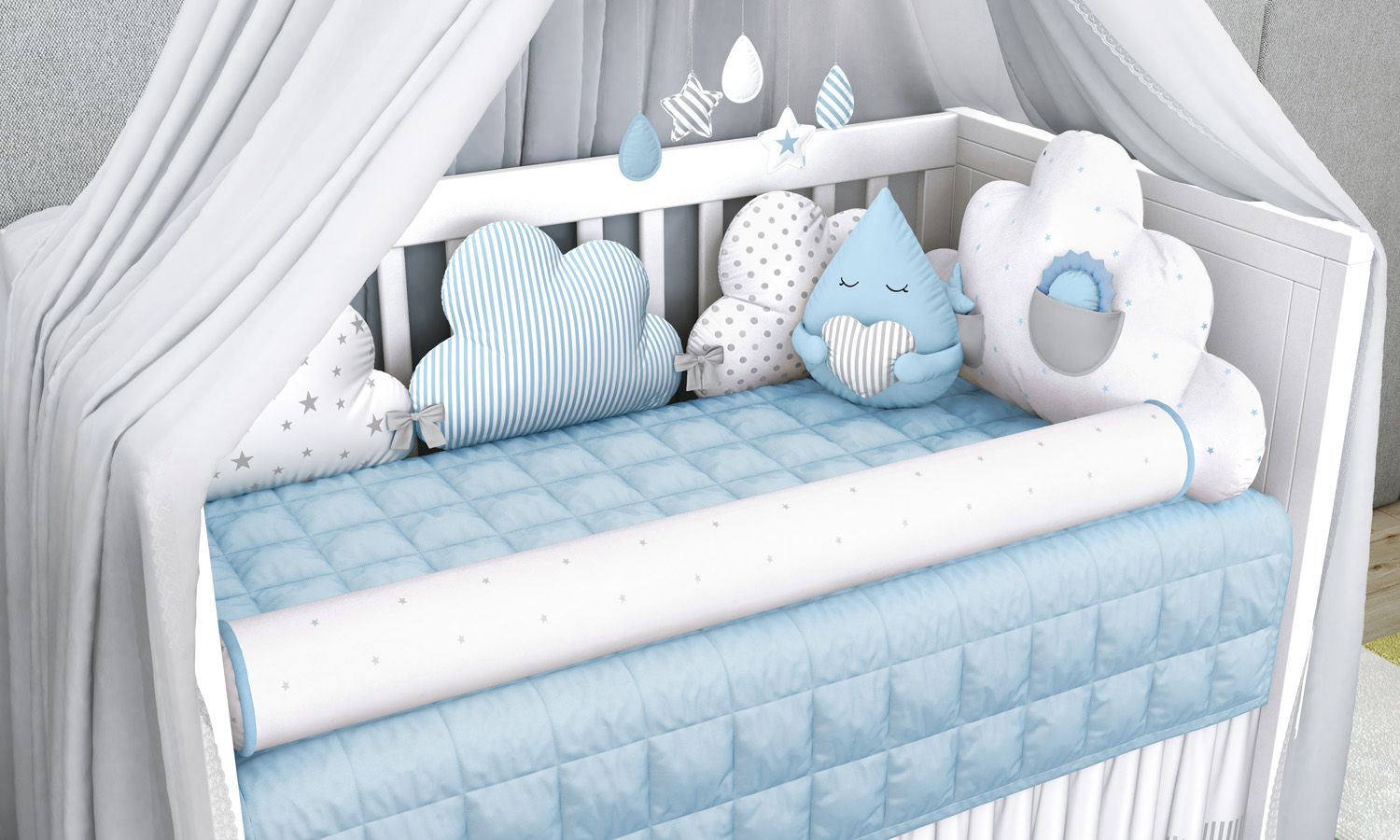 Kit Berço Nuvem de Algodão