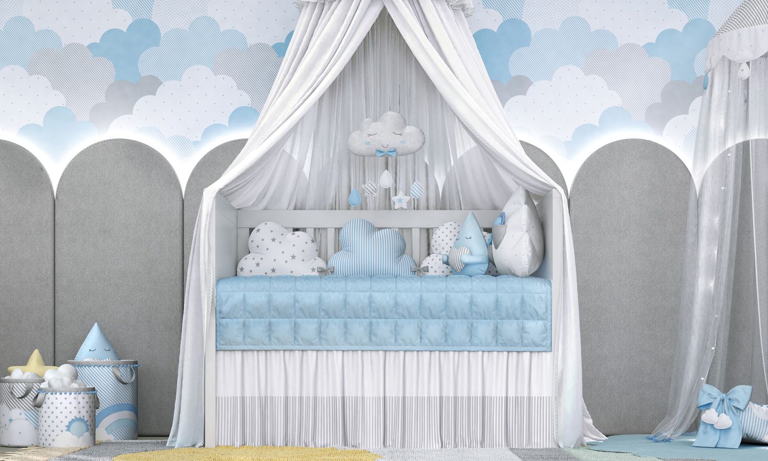 Kit Berço Nuvem de Algodão