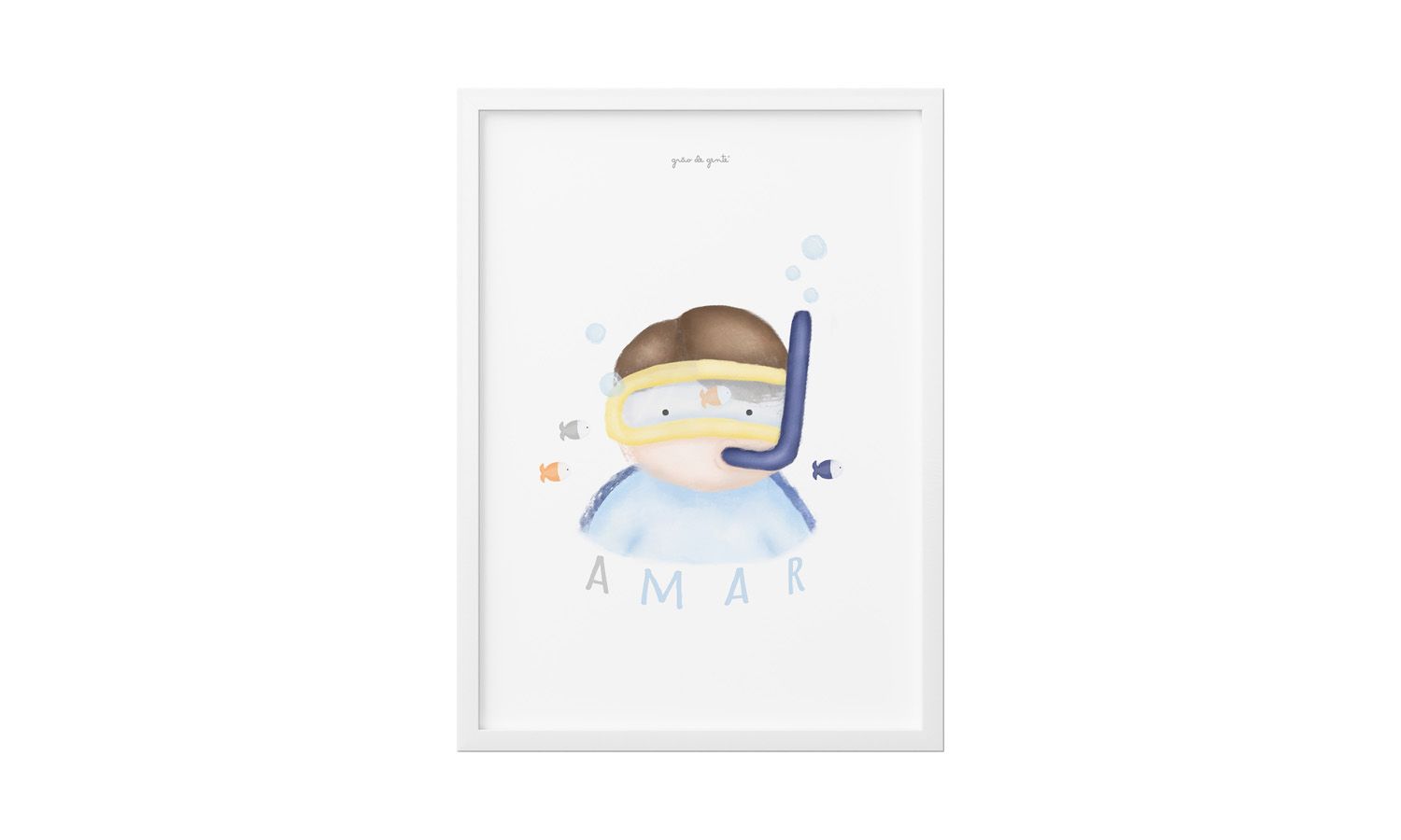 Quadro Mergulhador 34cm