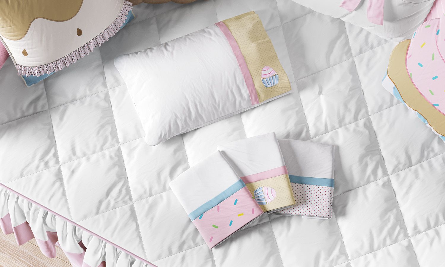 Jogo de Fronhas Doce Encanto 3 Peças