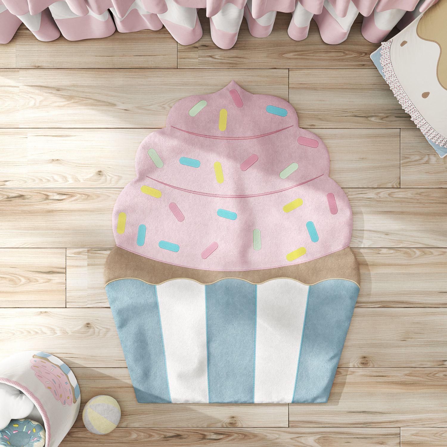 Tapete Cupcake Doce Encanto 90cm