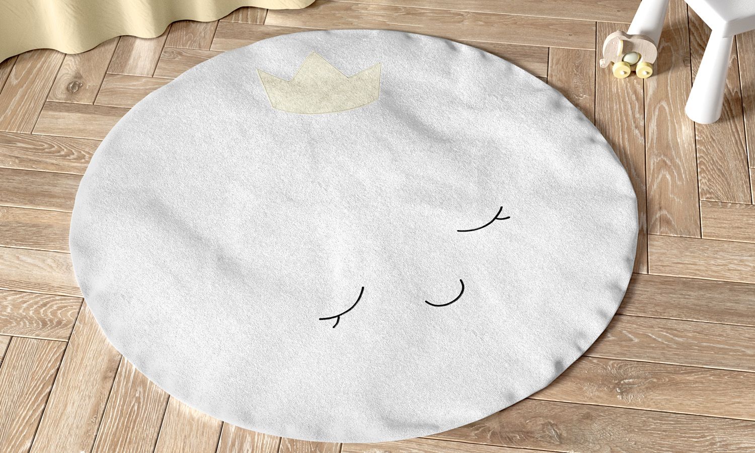 Tapete Redondo Lua Cheia 90cm