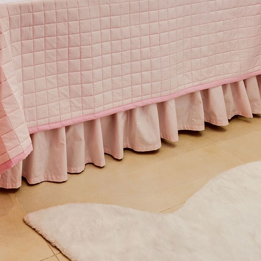 Saia de Cama Infantil Rosa
