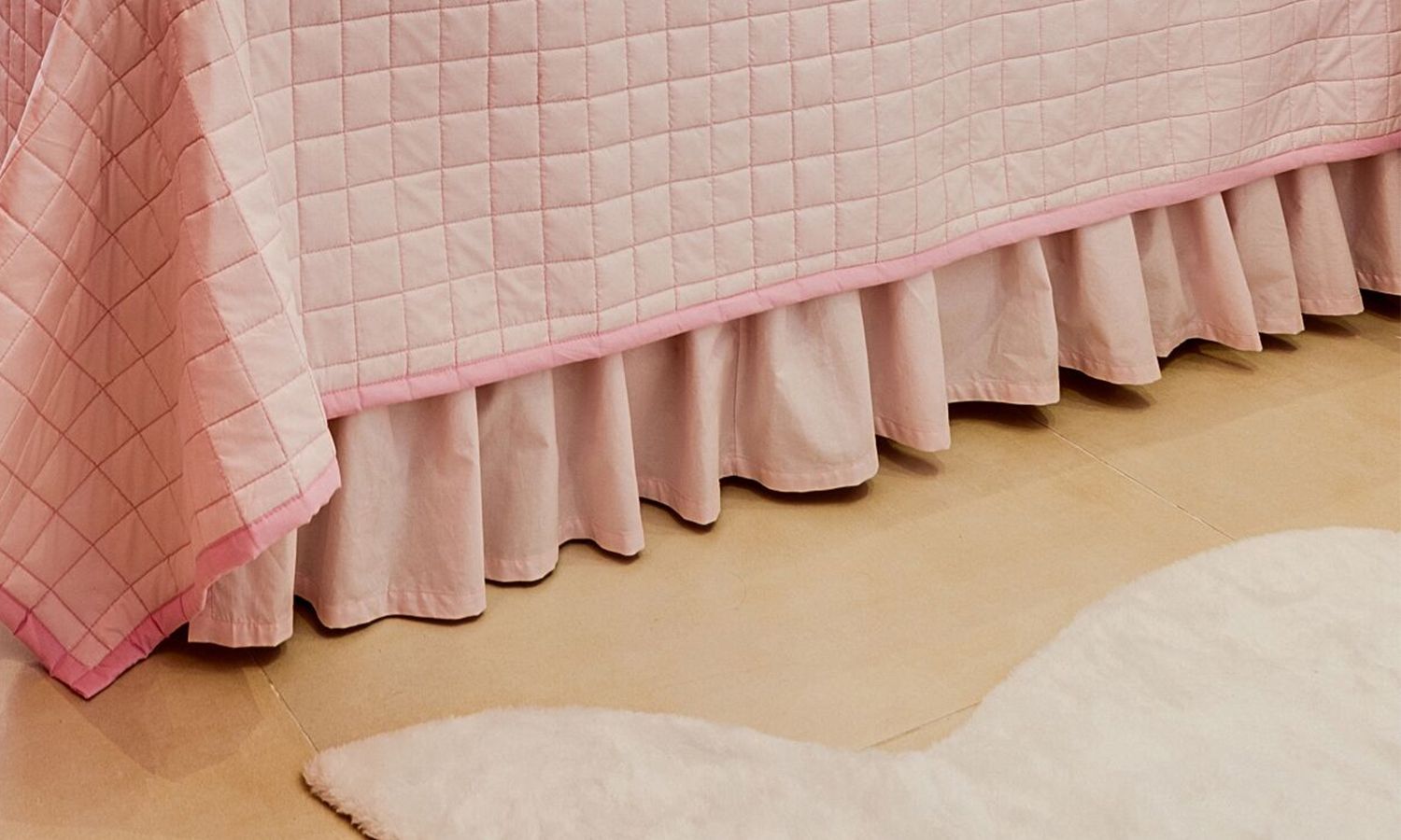 Saia de Cama Infantil Rosa