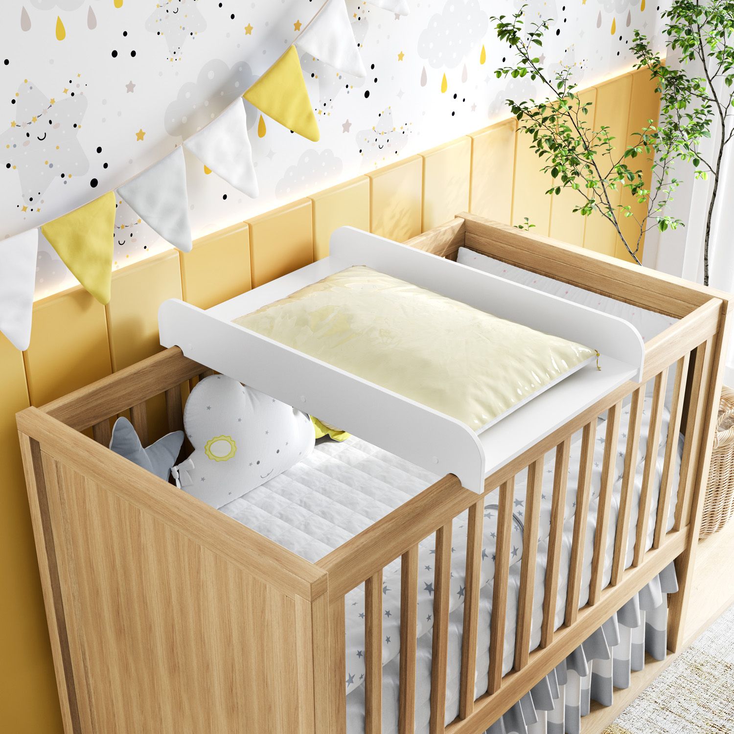 Suporte Trocador para Berço Branco