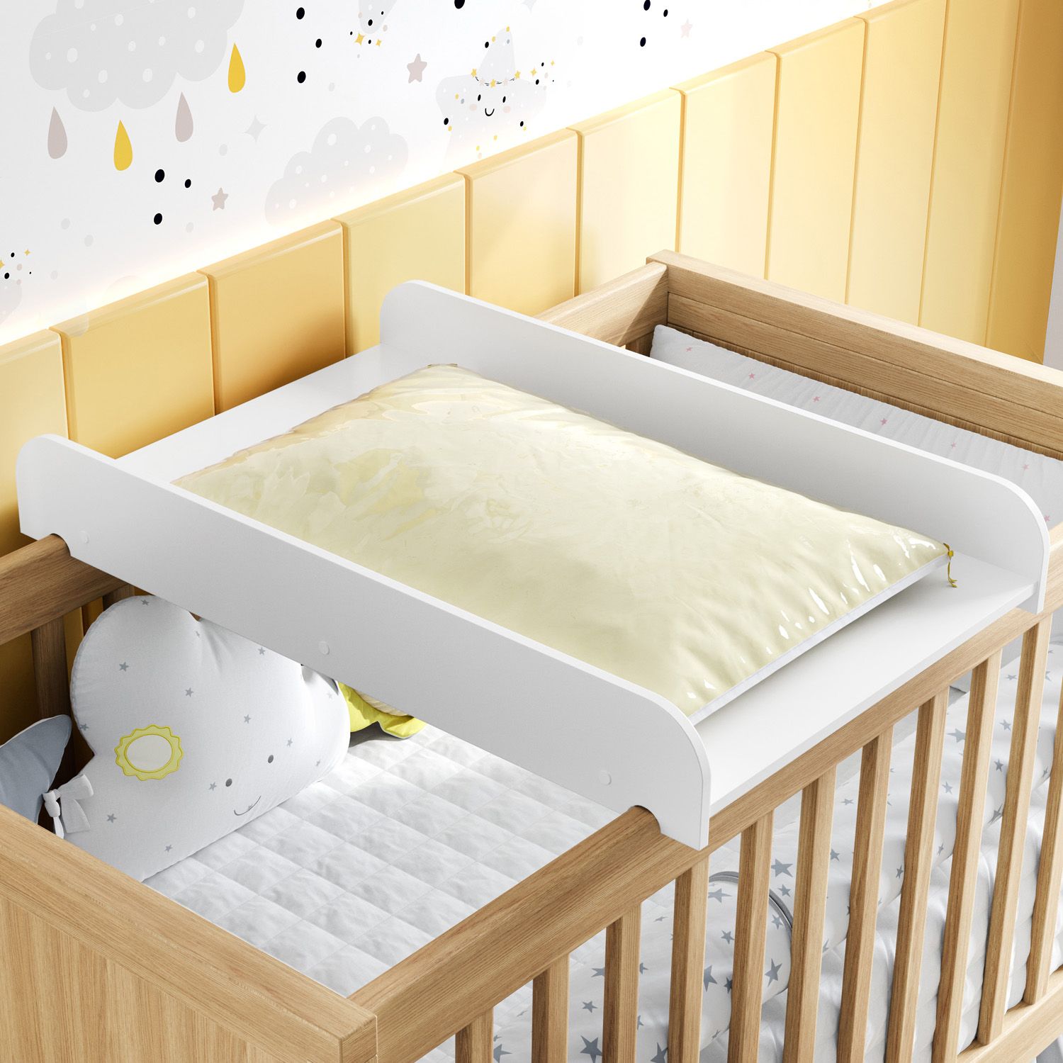 Suporte Trocador para Berço Branco