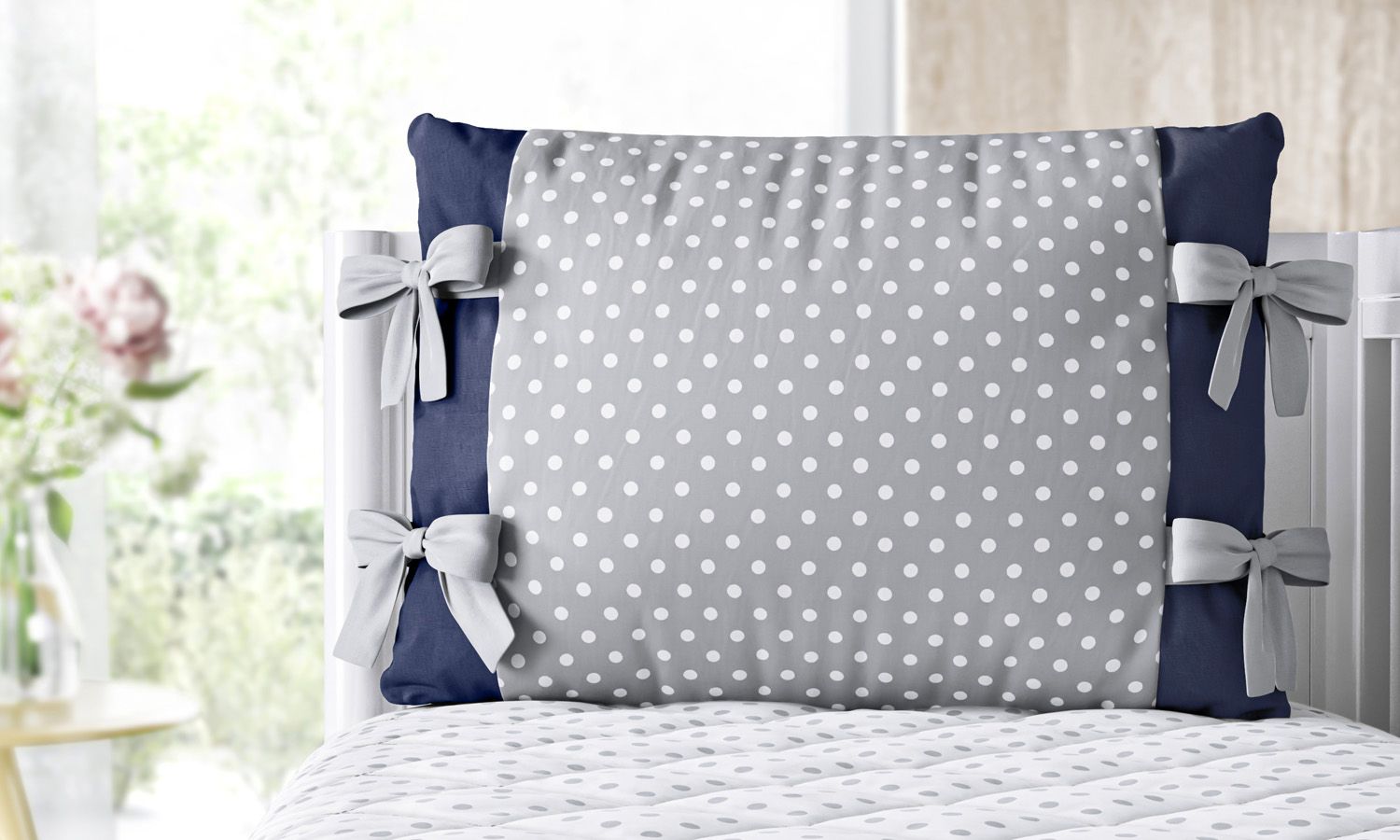 Kit Berço Trança Poá Rosa