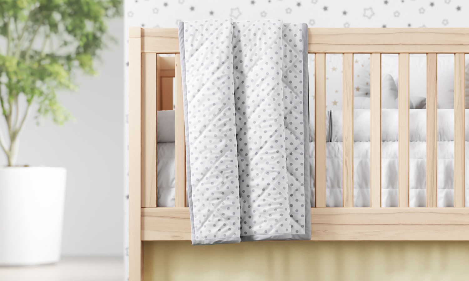 Kit Berço Trança Poá Rosa