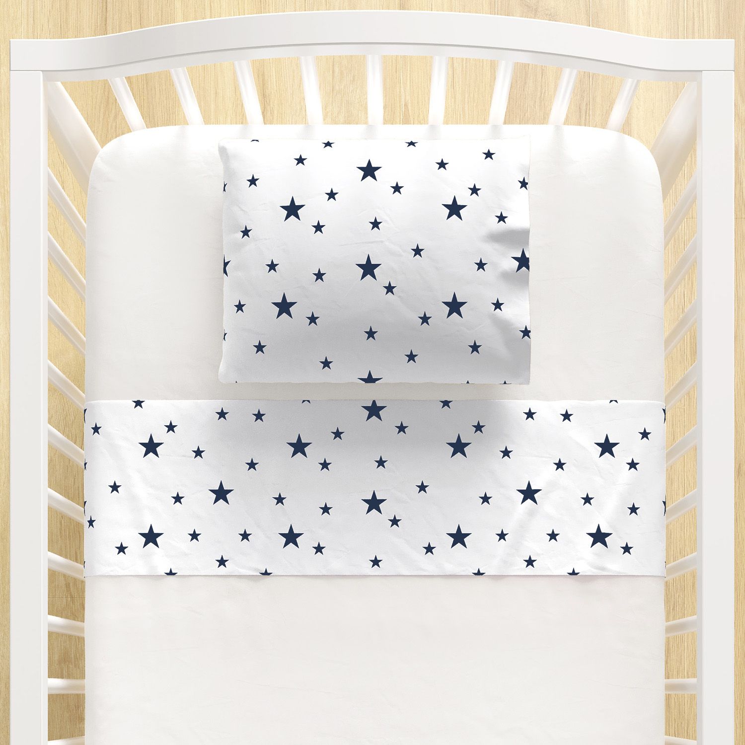 Jogo de Lençol Berço Estrelinhas Amarelo 3 peças