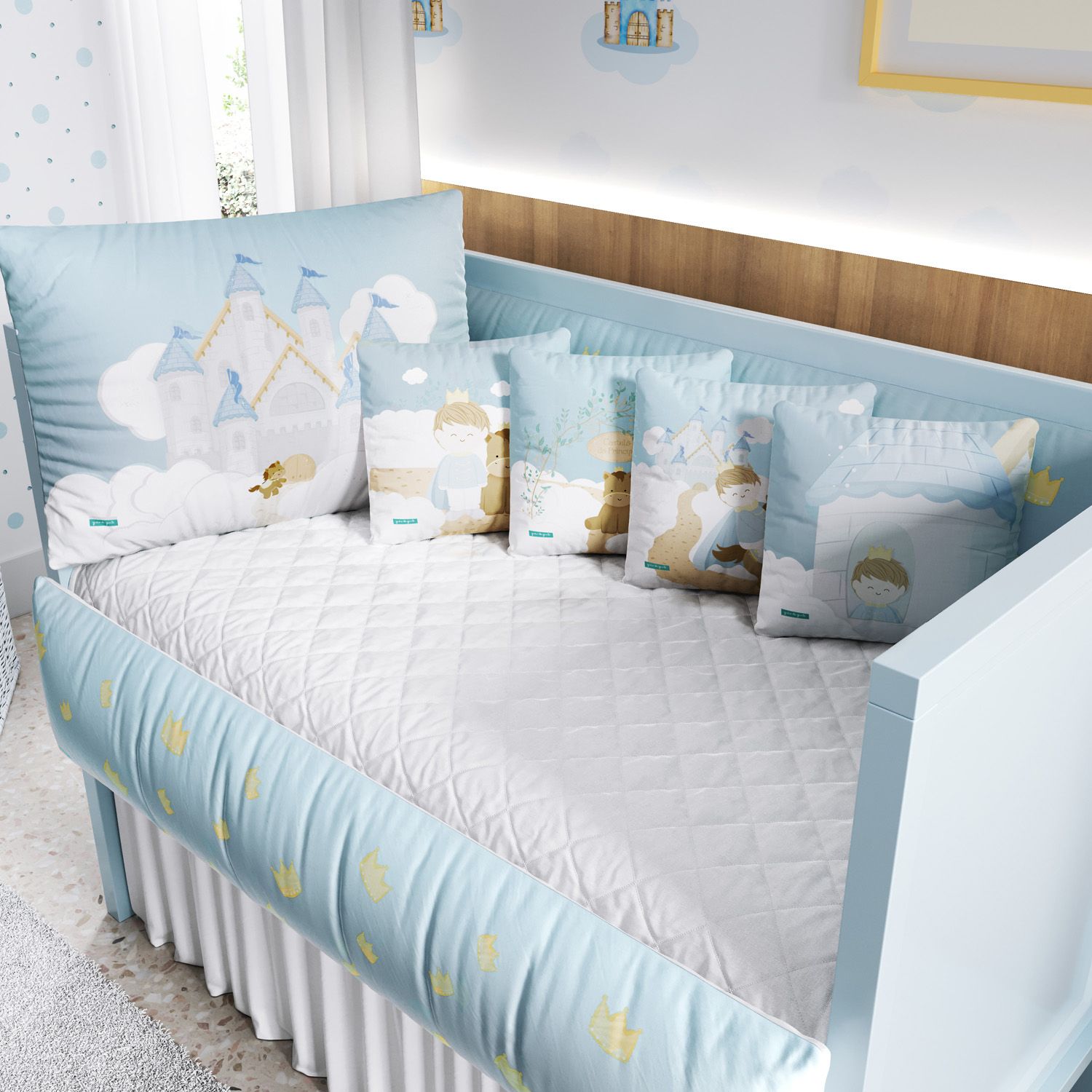 Kit Berço Castelo Azul
