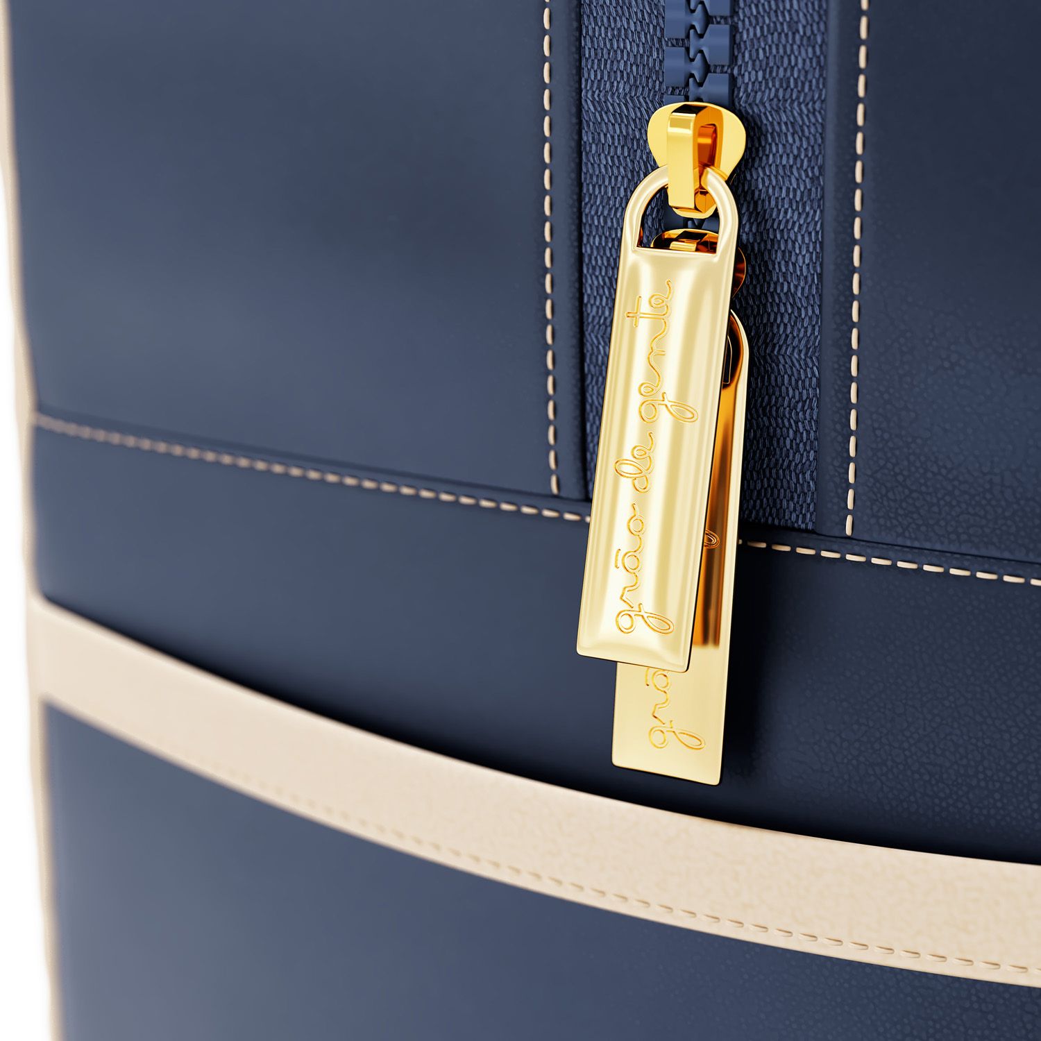 Mochila Maternidade Carrinhos Azul Marinho 36cm