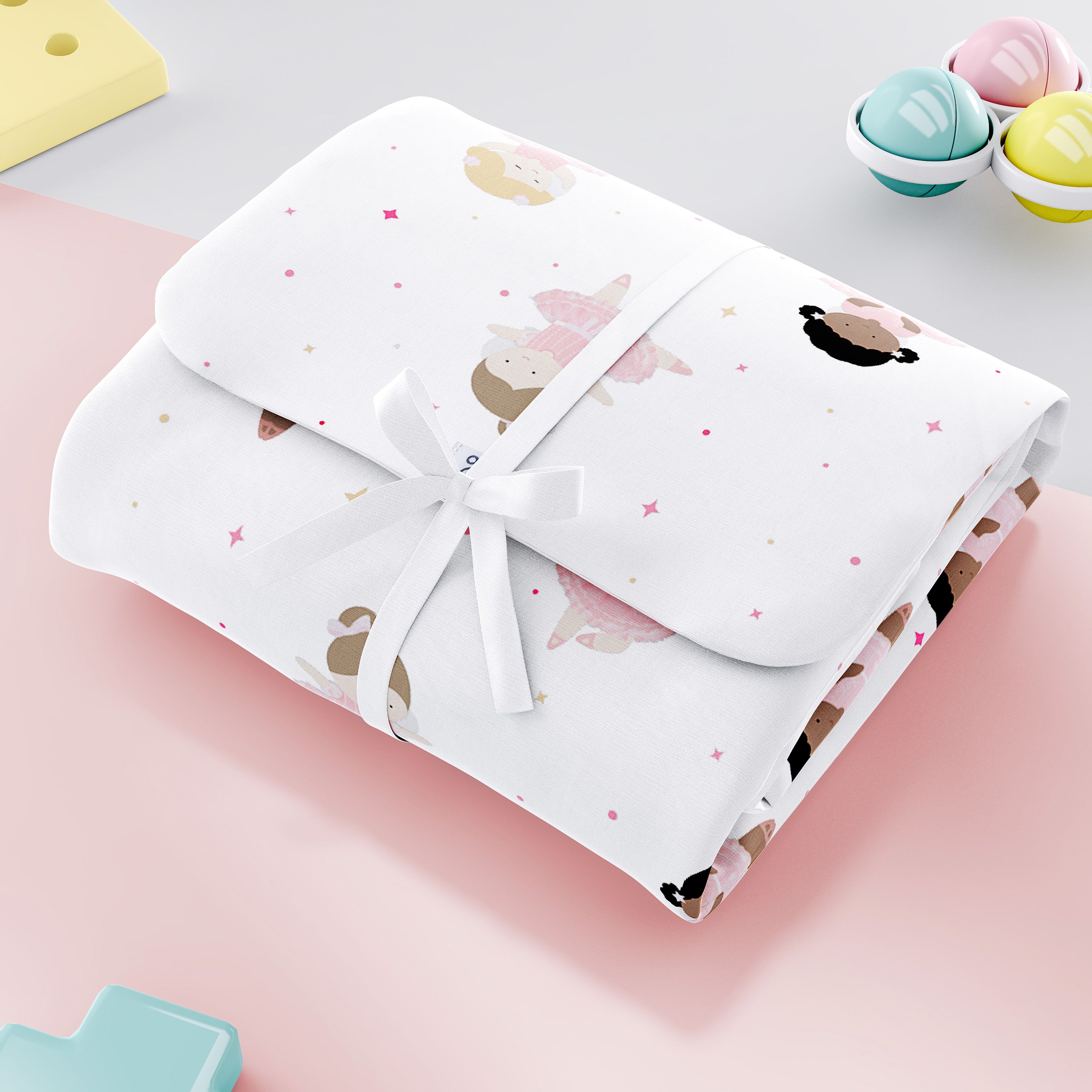 Trocador de Fraldas Portátil Bailarina Aninha 73x40cm