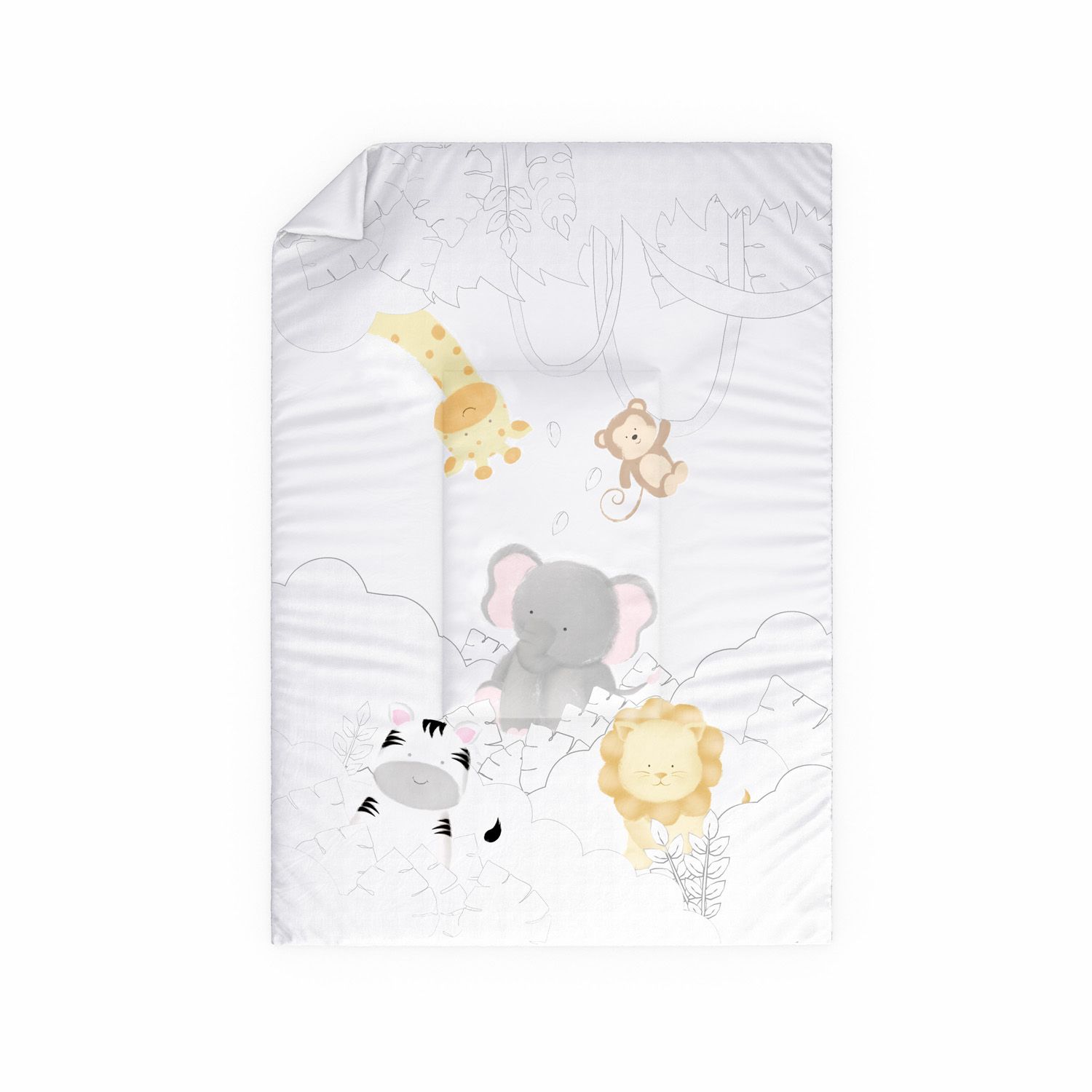 Edredom de Berço Safári Aquarela