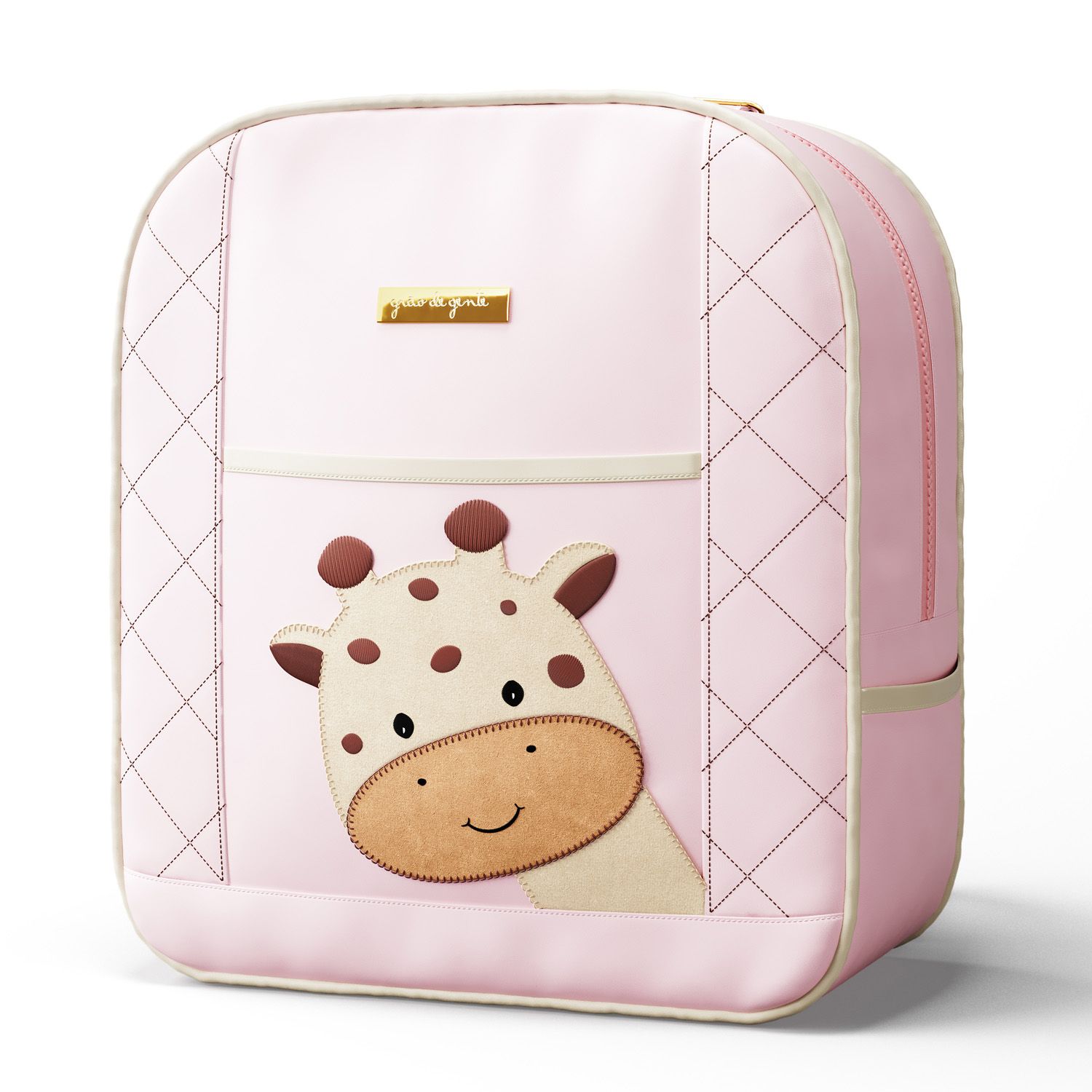 Mochila Maternidade Amiguinha Girafa Branco