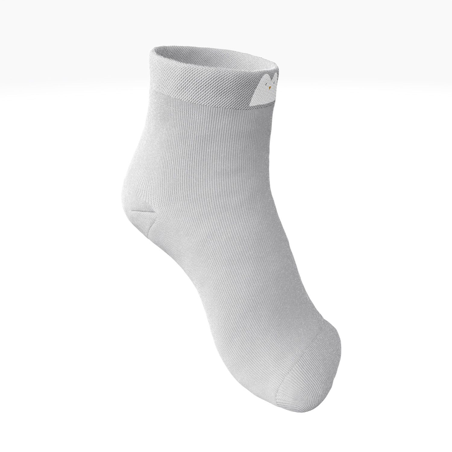 Meia Bebê Cadê o Pinguim Cinza