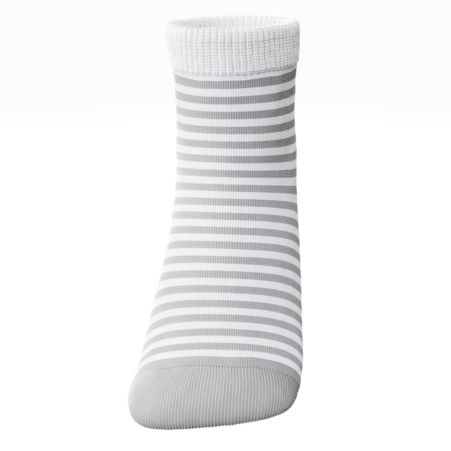 Meia Bebê Listrada Cinza