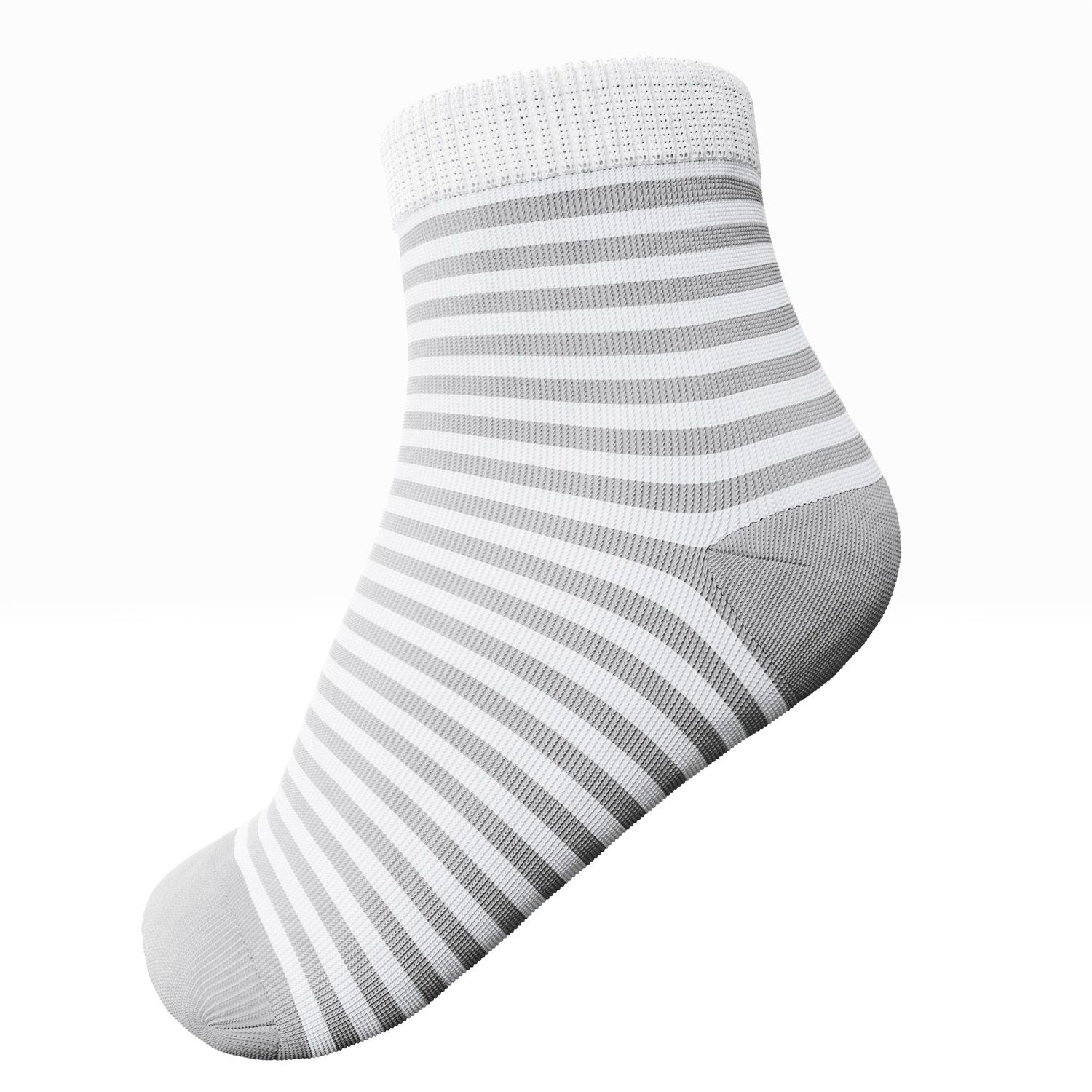 Meia Bebê Listrada Cinza