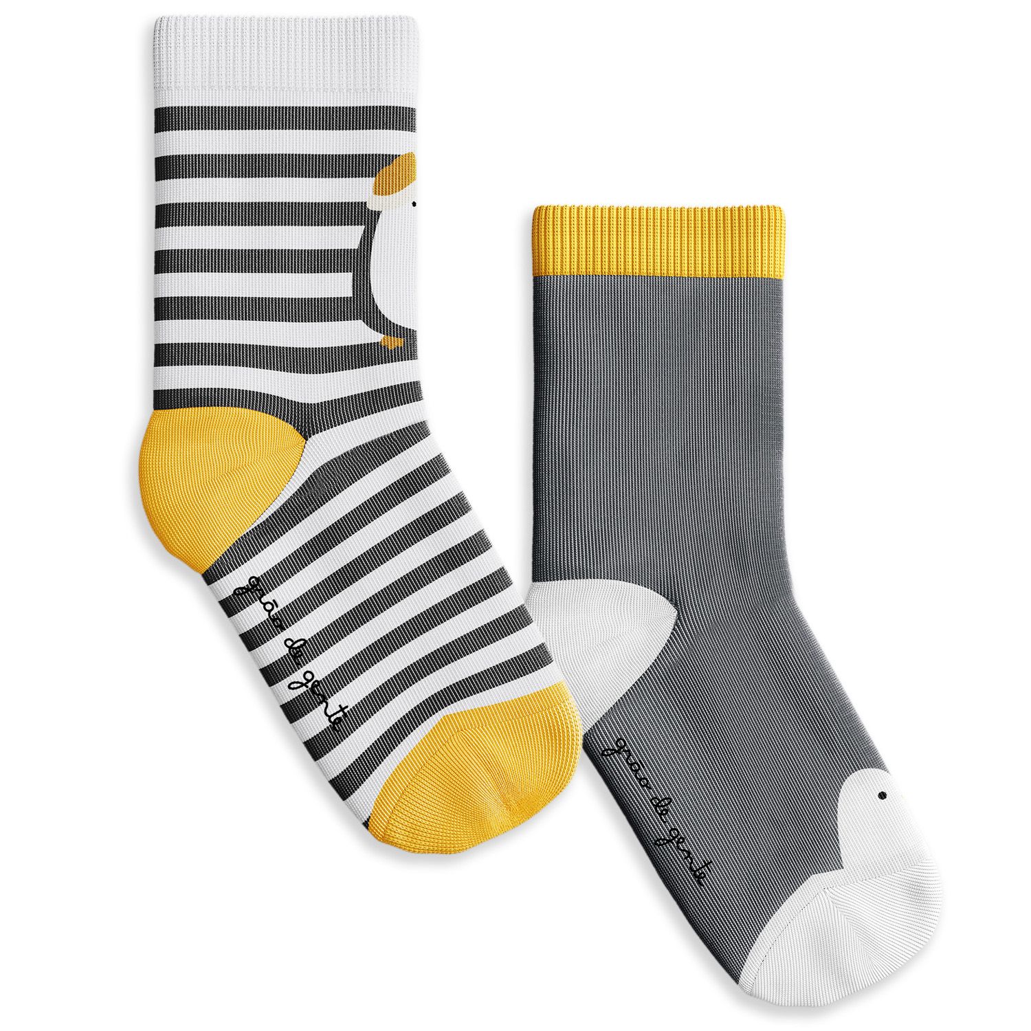 Kit Meia Infantil Pinguim 2 Pares