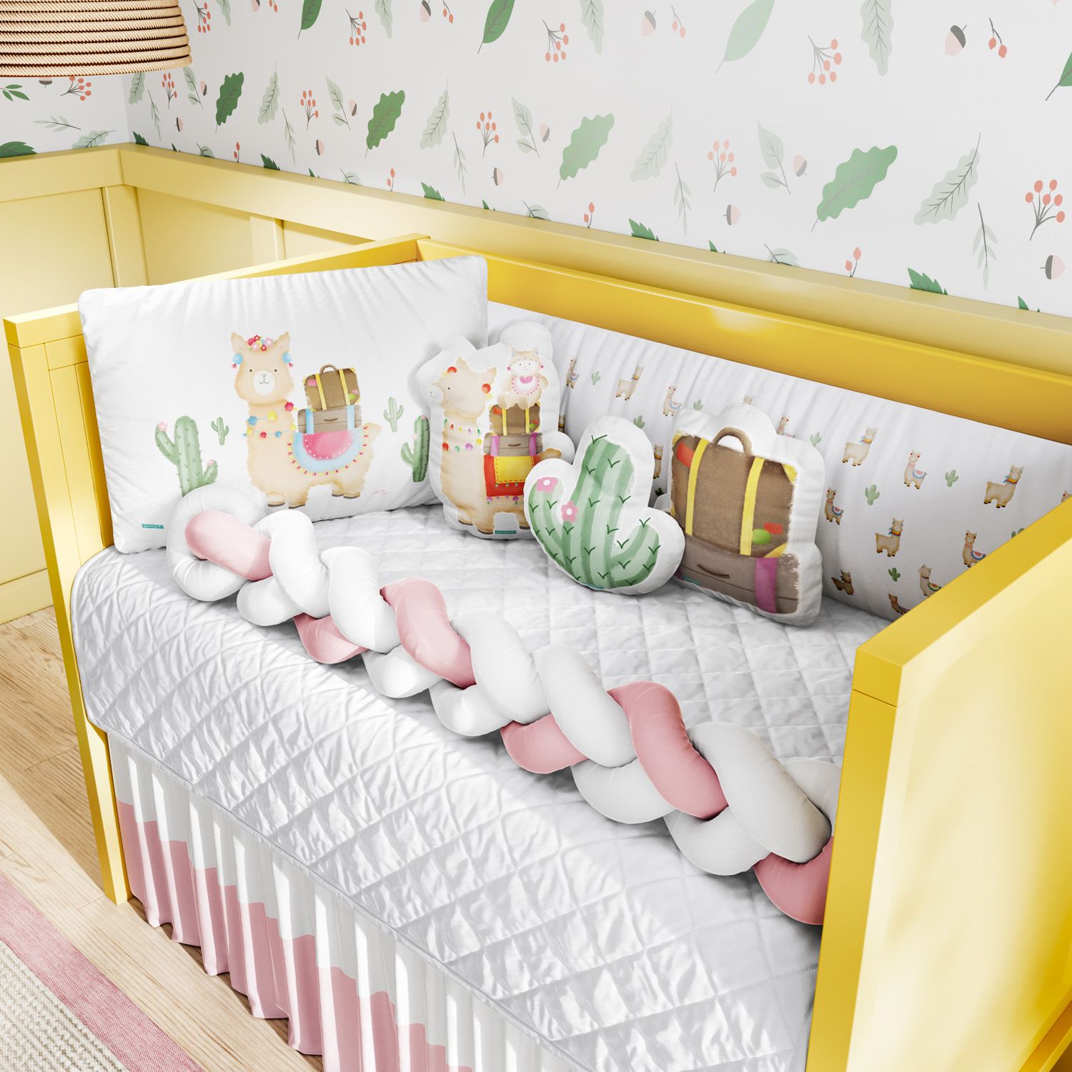 Kit Berço Trança Lhama