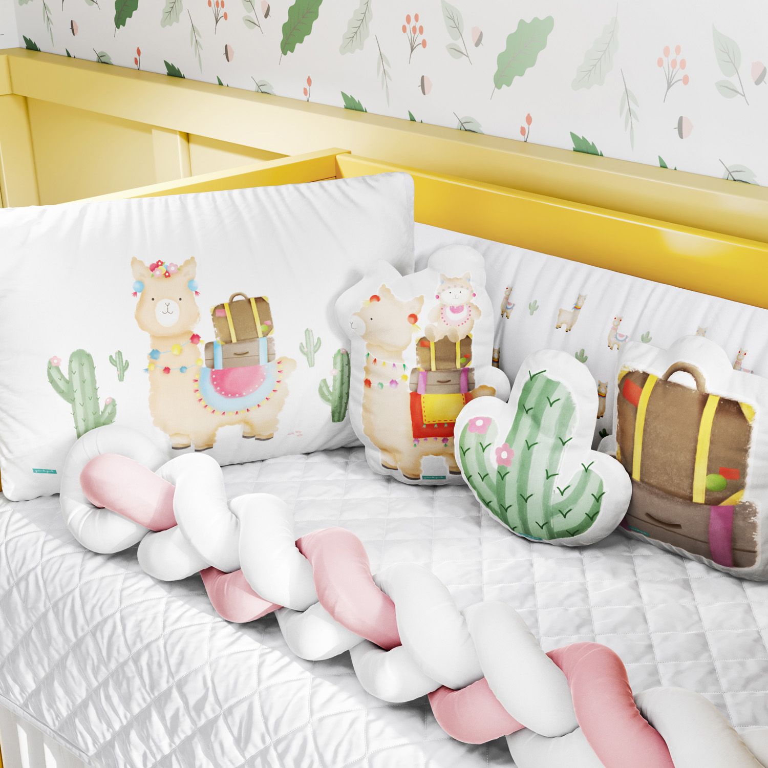 Kit Berço Trança Lhama