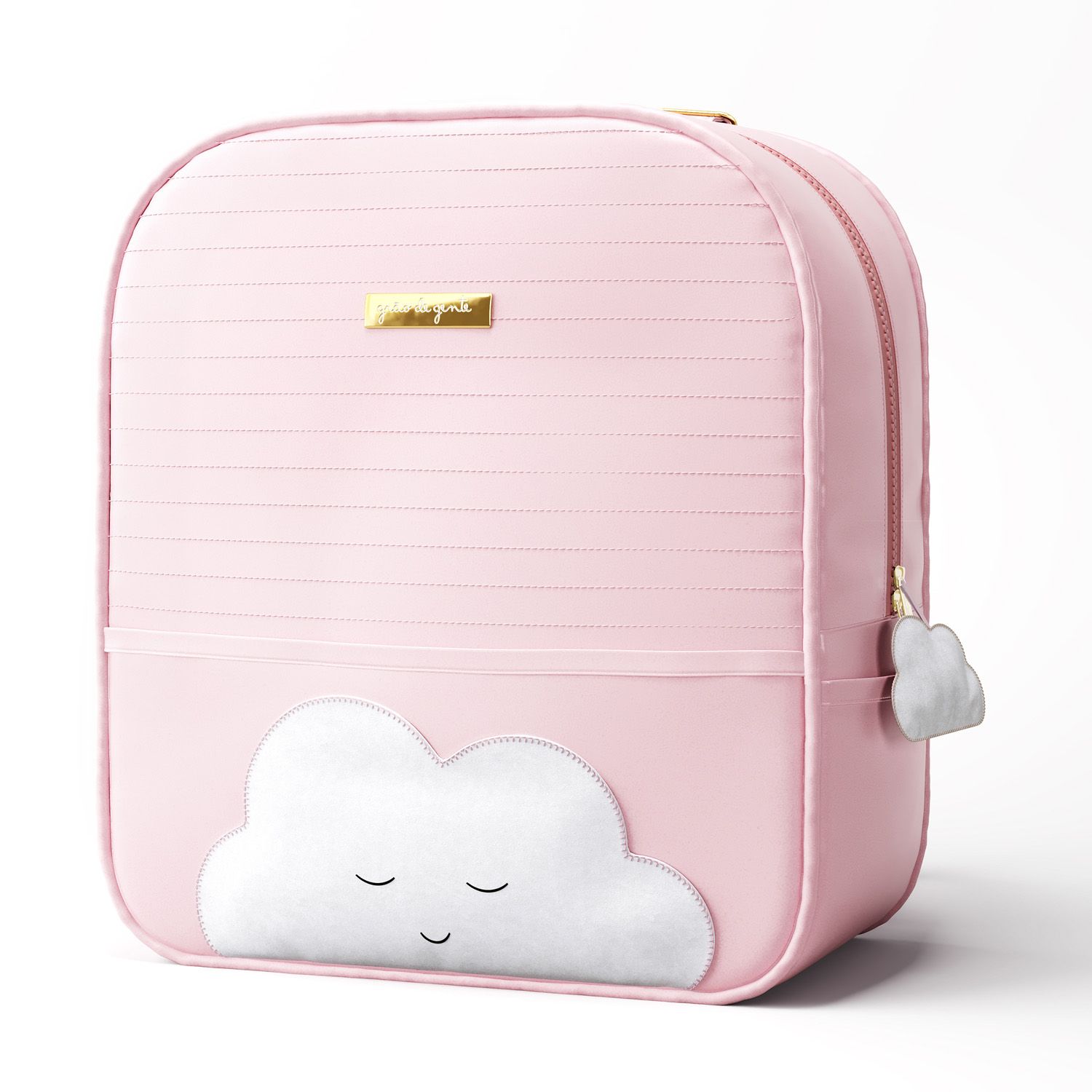 Mochila Maternidade Amiguinha Nuvem Rosa 36cm