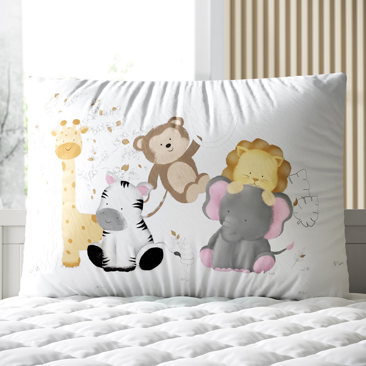 Kit Berço Trança Safári Aquarela