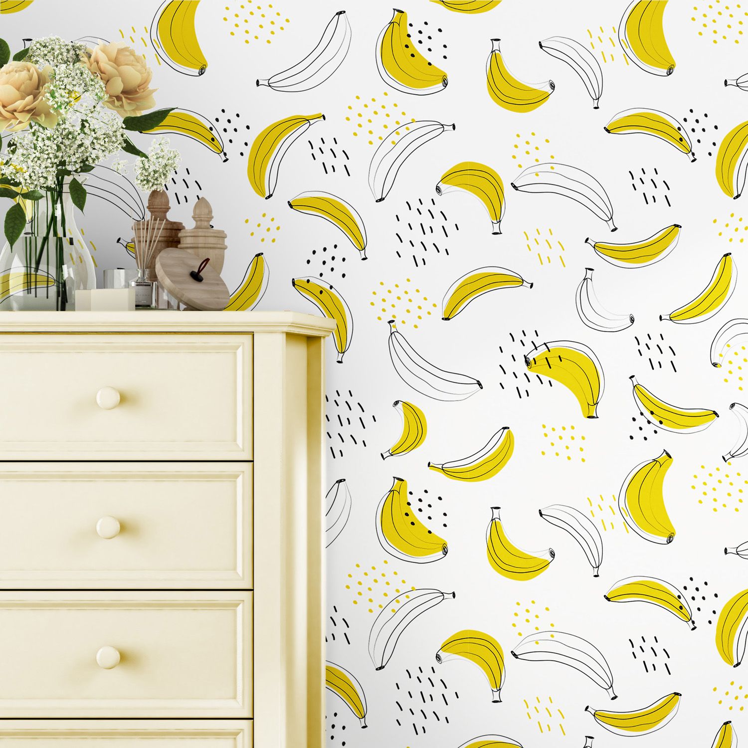 Papel de Parede Bananas 3M