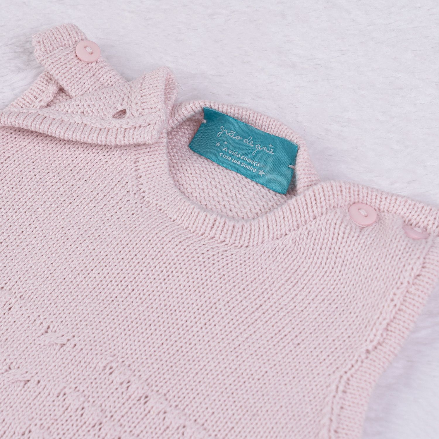 Macacão Tricot Requinte Cinza