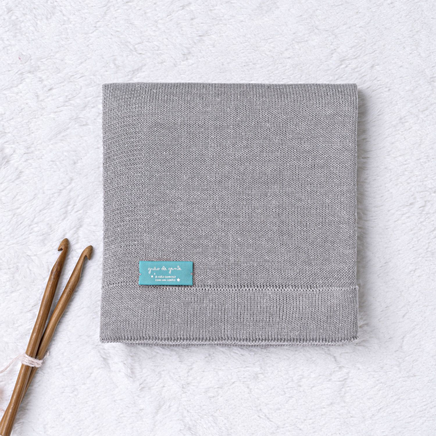 Manta Bebê Tricot Vermelho 80cm