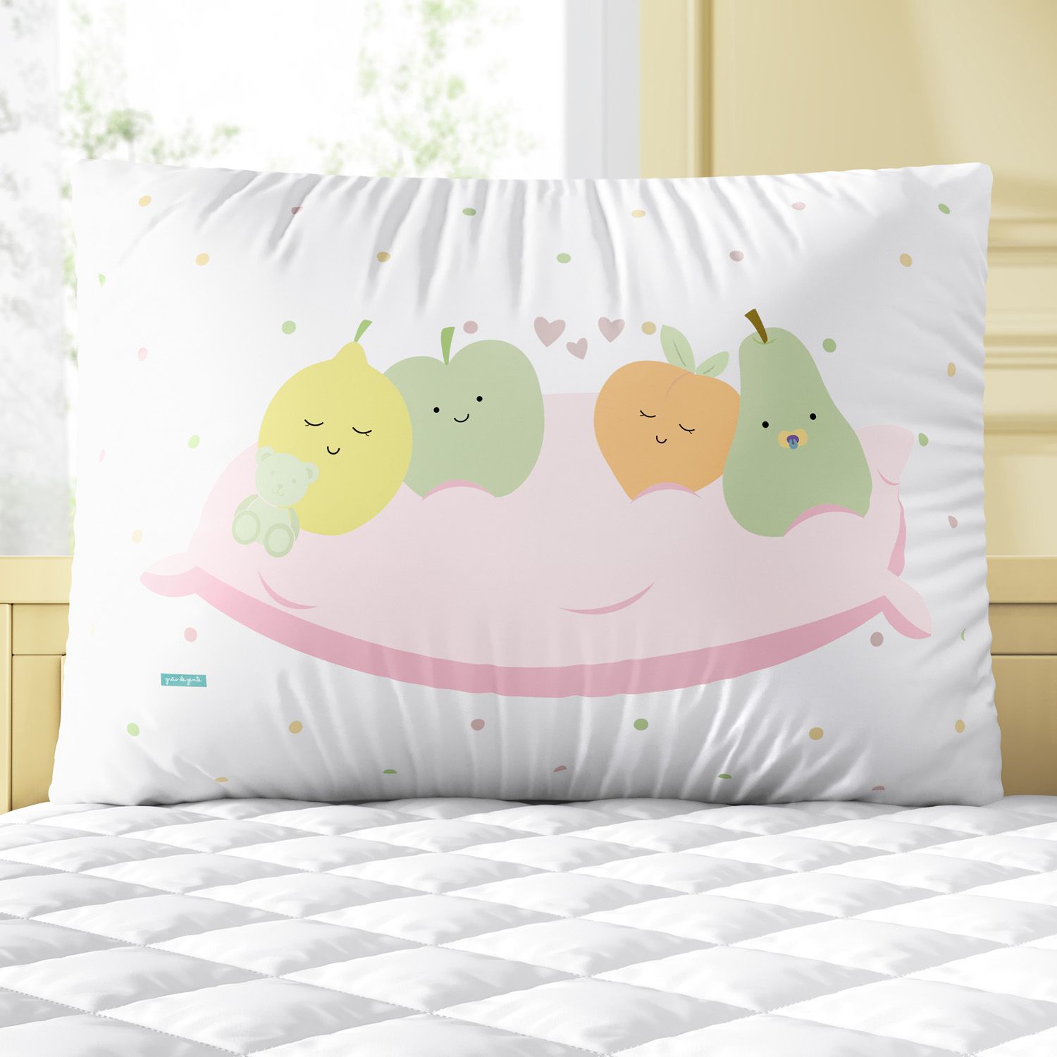 Kit Berço Trança Frutinhas Poá