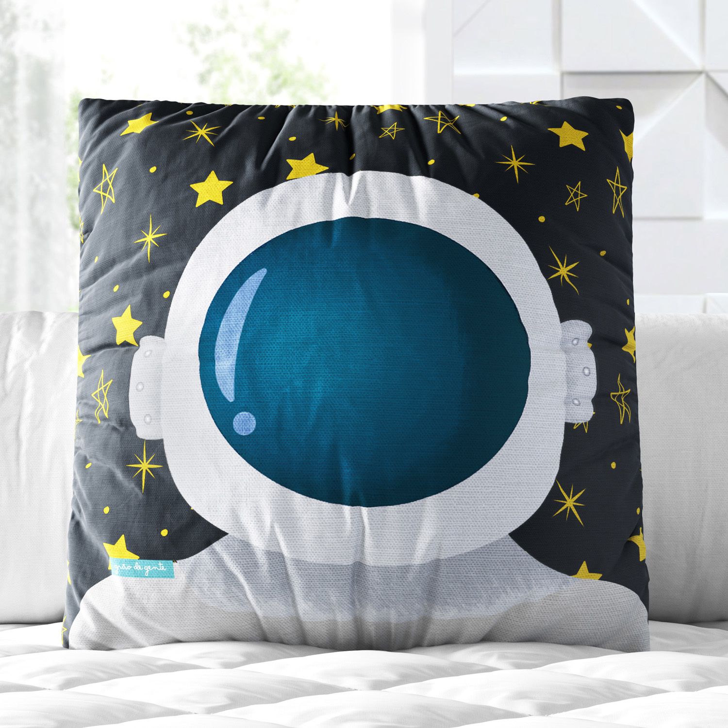 Almofada Quadrada Astronauta 30cm