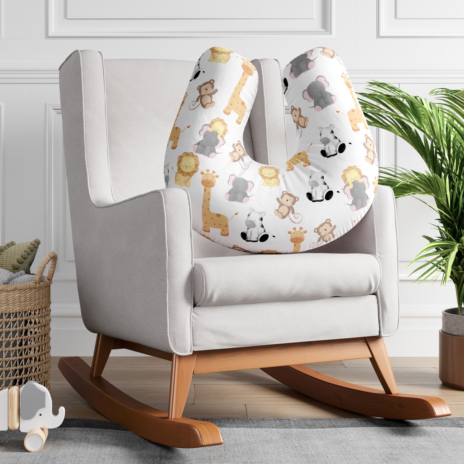 Almofada Amamentação Safári Aquarela