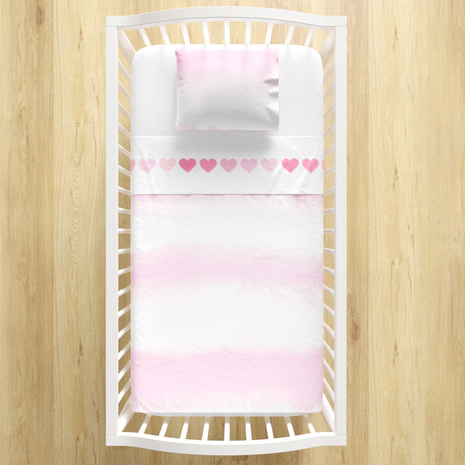 Jogo de Lençol Berço Tie Dye Azul 3 peças